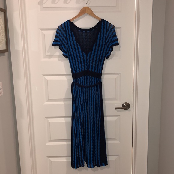 Boden Blue Rowan Pointelle Knitted Dress - Picture 9 of 12